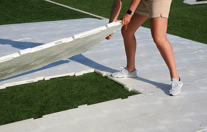 OmniDeck turf protection panels
