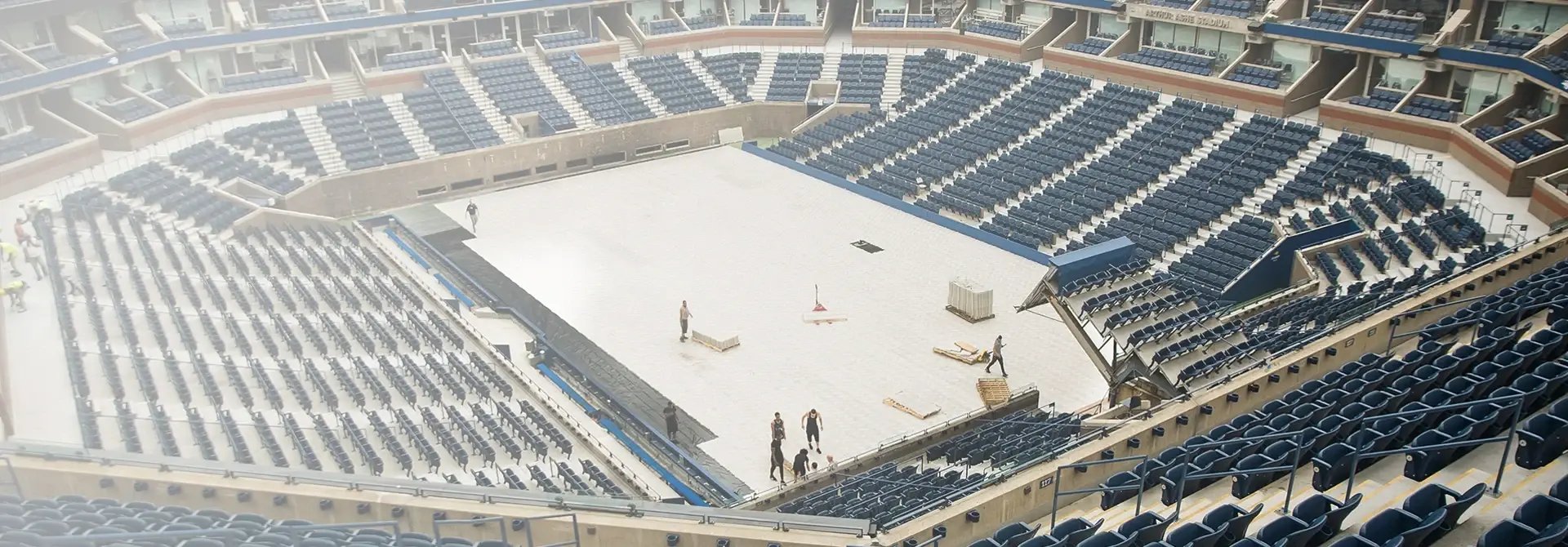 OmniDeck flooring at Arthur Ashe Stadium