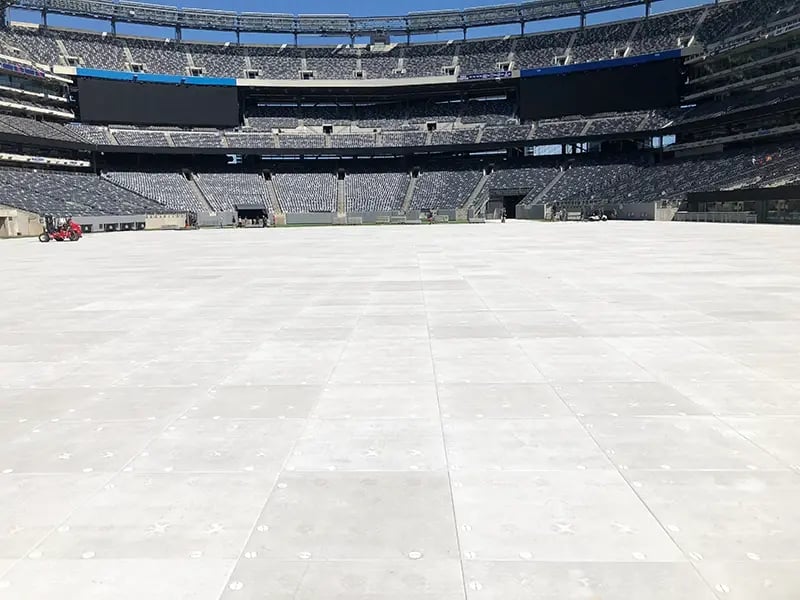 Matrax stadium flooring for events