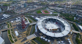 London Stadium Olympics half install