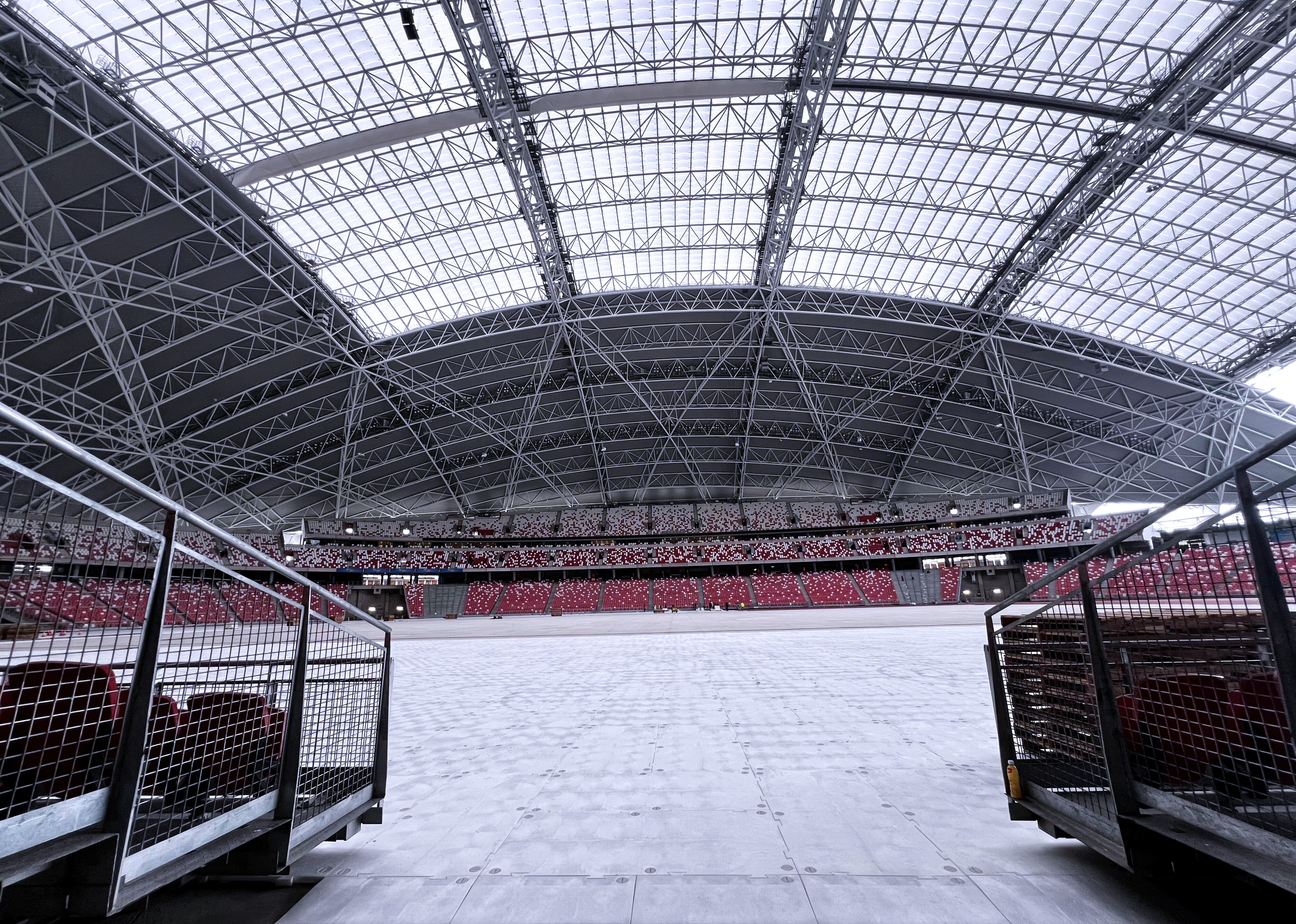 OmniDeck stadium turf protection