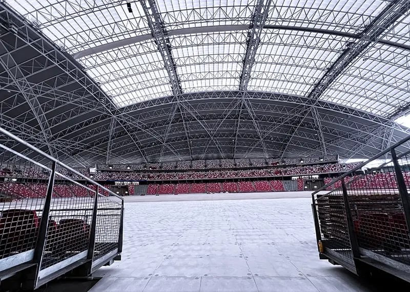 OmniDeck stadium turf protection