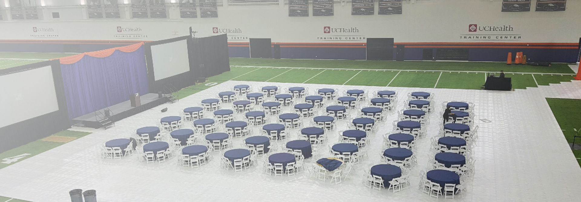 Turf protection for Denver Broncos field