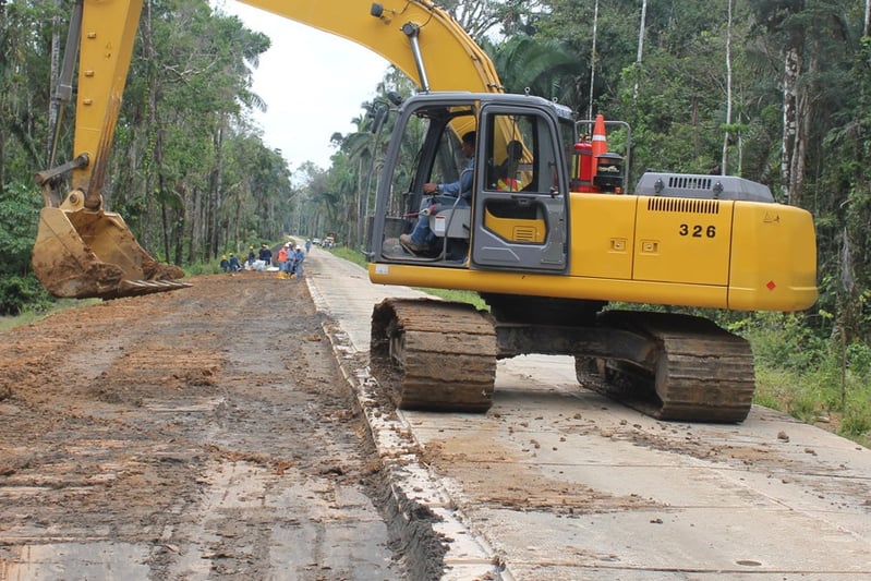 MegaDeck HD temporary roadway in Ecuador
