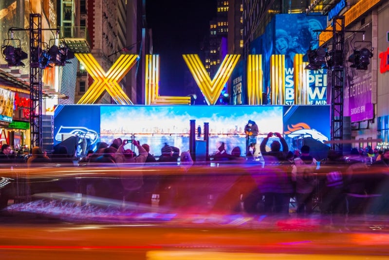 Event flooring for Super Bowl XLVIII