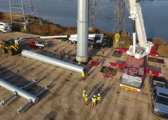 Crane mats work platform