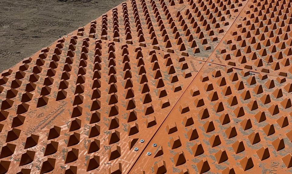 DiamondTrack trackout control mats design