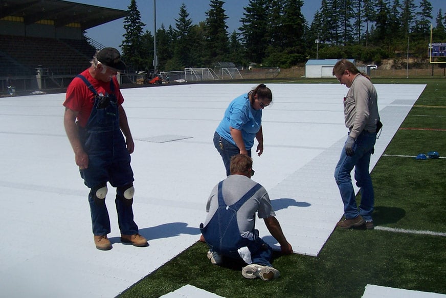 Eventdeck turf protection