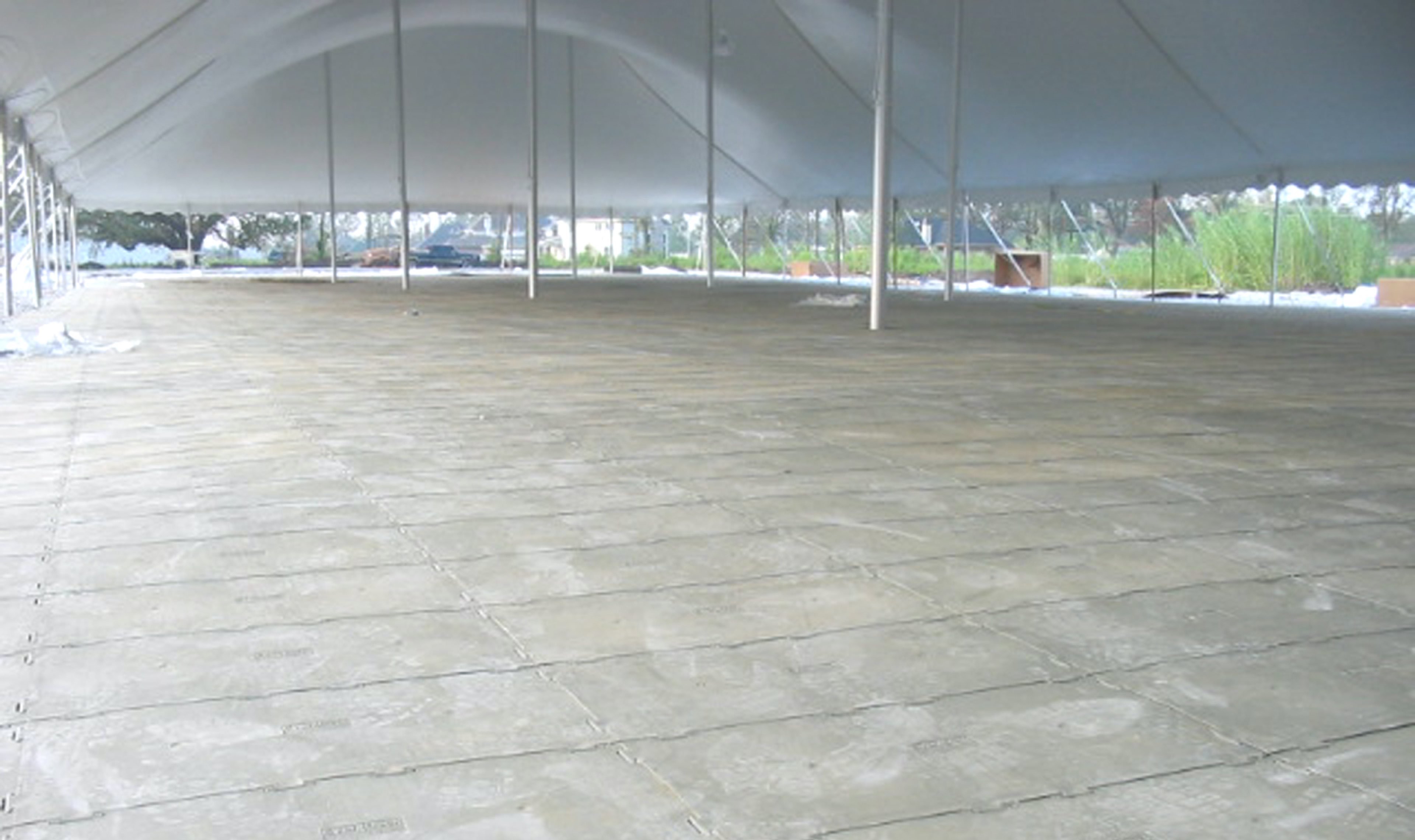 Tent flooring for events