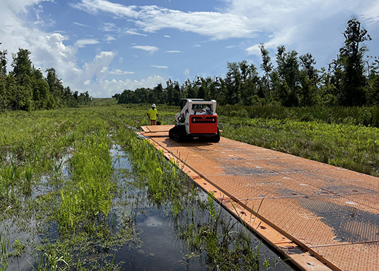 Ground protection and access in wetlands