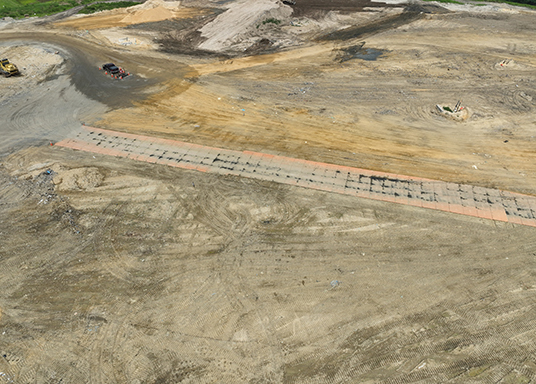Temporary roadway mats for landfills