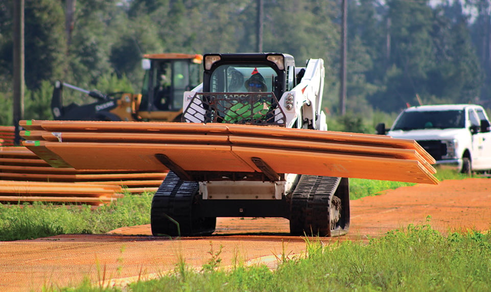 MegaDeck composite mat roadway