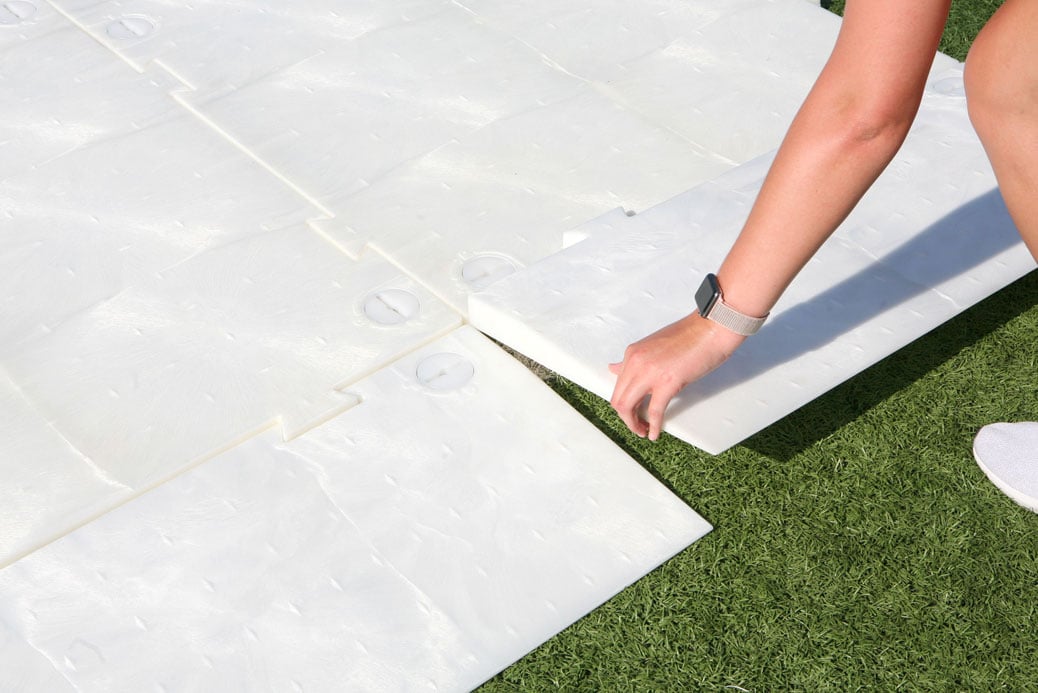 OmniDeck turf protection mats