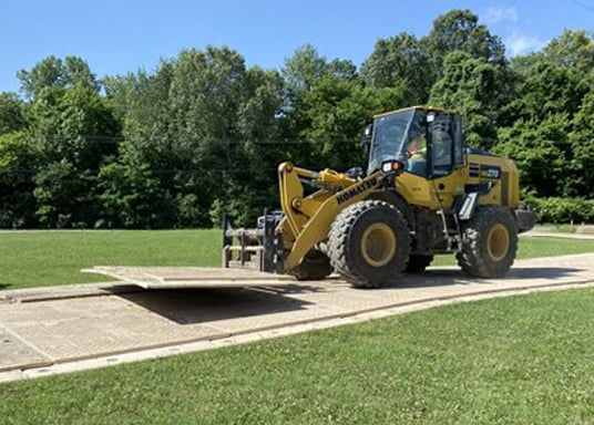 Composite mats for ground protection