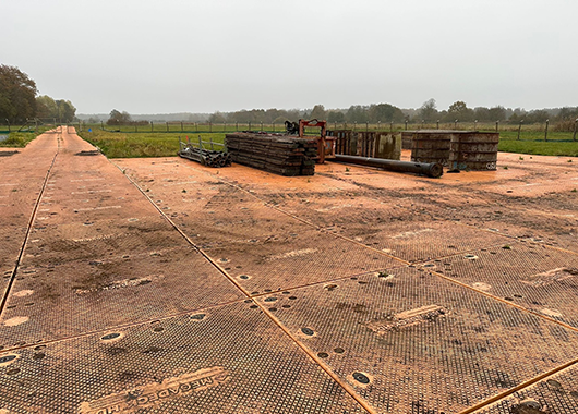 MegaDeck HD+ work platform mats for landfills